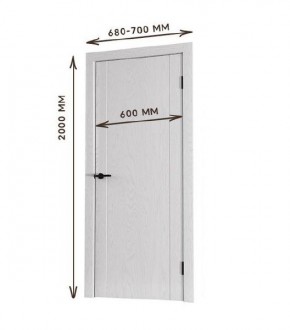 Межкомнатная дверь Bolivar Каньон браун (комплект) 600 в Перми - perm.ok-mebel.com | фото