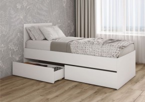 МОРИ КРМЯ 900.1/1 Кровать с нишей под ящики (настил) белый в Перми - perm.ok-mebel.com | фото 2