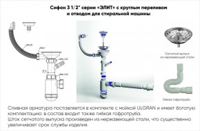 Мойка кухонная ULGRAN U-101 (500) в Перми - perm.ok-mebel.com | фото 14