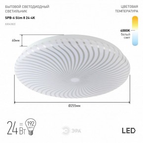 Накладной светильник Эра Slim SPB-6 Slim 8 24-4K в Перми - perm.ok-mebel.com | фото 2