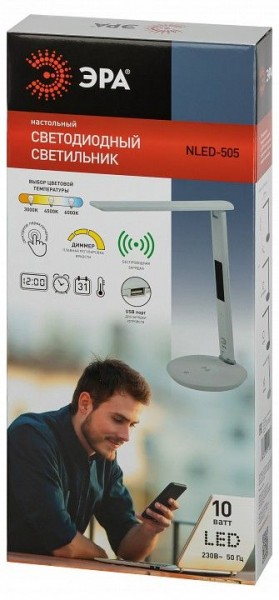 Настольная лампа офисная Эра  NLED-505-10W-W в Перми - perm.ok-mebel.com | фото 5