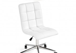 Офисное кресло Квадро экокожа белая / хром в Перми - perm.ok-mebel.com | фото 6