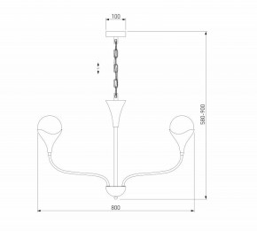 Подвесная люстра Eurosvet Calyx 60169/6 никель в Перми - perm.ok-mebel.com | фото 3