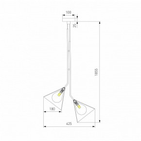 Подвесная люстра Eurosvet Enigma 70161/3 черный в Перми - perm.ok-mebel.com | фото 4