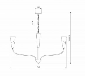 Подвесная люстра Eurosvet Rhyton 60167/6 латунь в Перми - perm.ok-mebel.com | фото 5