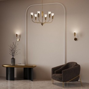 Подвесная люстра Eurosvet Rhyton 60167/6 латунь в Перми - perm.ok-mebel.com | фото 6