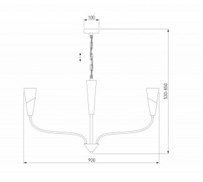 Подвесная люстра Eurosvet Rhyton 60167/8 латунь в Перми - perm.ok-mebel.com | фото 6