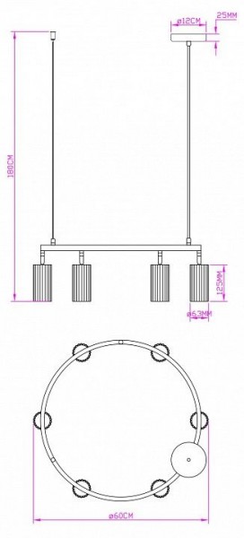 Подвесная люстра Moderli Cora V11602-6P в Перми - perm.ok-mebel.com | фото 5