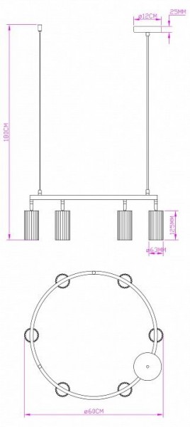 Подвесная люстра Moderli Cora V11603-6P в Перми - perm.ok-mebel.com | фото 6