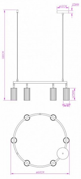 Подвесная люстра Moderli Cora V11604-6P в Перми - perm.ok-mebel.com | фото 6