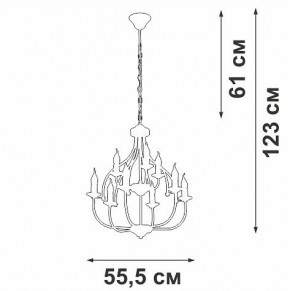 Подвесная люстра Vitaluce V1863 V1863-8/9 в Перми - perm.ok-mebel.com | фото 3