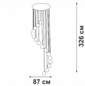 Подвесная люстра Vitaluce V2893 V2893-9/16S в Перми - perm.ok-mebel.com | фото 4