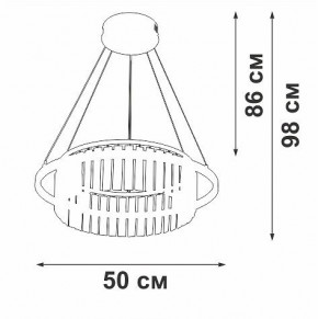 Подвесная люстра Vitaluce V54010 V54010-0/1S в Перми - perm.ok-mebel.com | фото 6