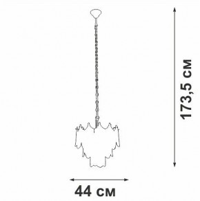 Подвесная люстра Vitaluce V5813 V5813-8/5 в Перми - perm.ok-mebel.com | фото 3