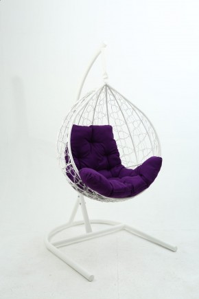 Подвесное кресло Бароло (белый/фиолетовый) в Перми - perm.ok-mebel.com | фото