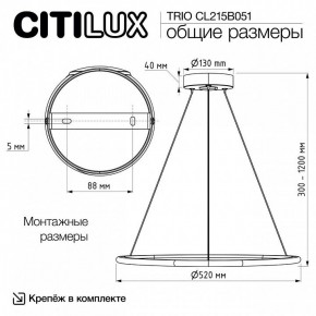 Подвесной светильник Citilux Trio CL215B051 в Перми - perm.ok-mebel.com | фото 8