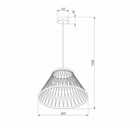 Подвесной светильник Eurosvet Cesta 40017/1 LED коричневый в Перми - perm.ok-mebel.com | фото 5