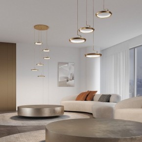 Подвесной светильник Eurosvet Crespella 90034/6 золото в Перми - perm.ok-mebel.com | фото 4