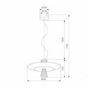 Подвесной светильник Eurosvet Titania 40029/1 LED белый в Перми - perm.ok-mebel.com | фото 4