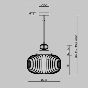 Подвесной светильник Maytoni Levitation MOD376PL-01G в Перми - perm.ok-mebel.com | фото 5