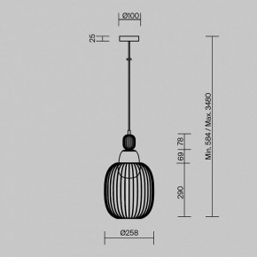 Подвесной светильник Maytoni Levitation MOD376PL-01G1 в Перми - perm.ok-mebel.com | фото 5
