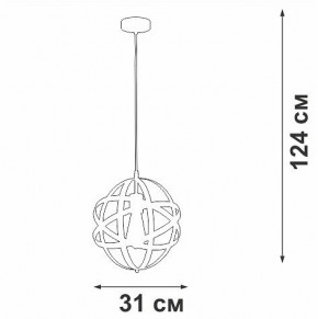 Подвесной светильник Vitaluce V3798 V3798-1/1S в Перми - perm.ok-mebel.com | фото 3
