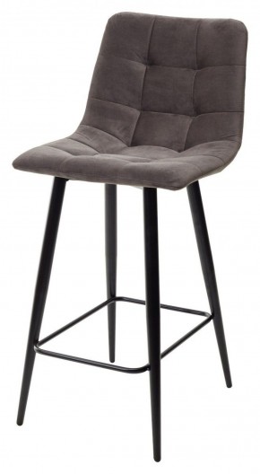 Полубарный стул CHILLI-QB графит #14, велюр / черный каркас (H=66cm) М-City в Перми - perm.ok-mebel.com | фото