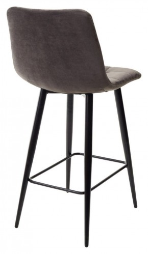 Полубарный стул CHILLI-QB графит #14, велюр / черный каркас (H=66cm) М-City в Перми - perm.ok-mebel.com | фото 4