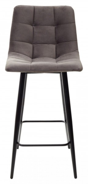 Полубарный стул CHILLI-QB графит #14, велюр / черный каркас (H=66cm) М-City в Перми - perm.ok-mebel.com | фото 5
