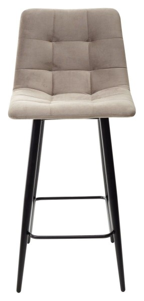 Полубарный стул CHILLI-QB латте #25, велюр / черный каркас (H=66cm) М-City в Перми - perm.ok-mebel.com | фото 1