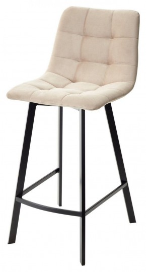 Полубарный стул CHILLI-QB SQUARE бежевый #5, велюр / черный каркас (H=66cm) М-City в Перми - perm.ok-mebel.com | фото