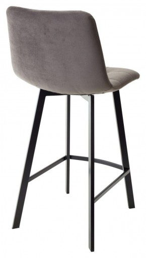 Полубарный стул CHILLI-QB SQUARE графит #14, велюр / черный каркас (H=66cm) М-City в Перми - perm.ok-mebel.com | фото 3