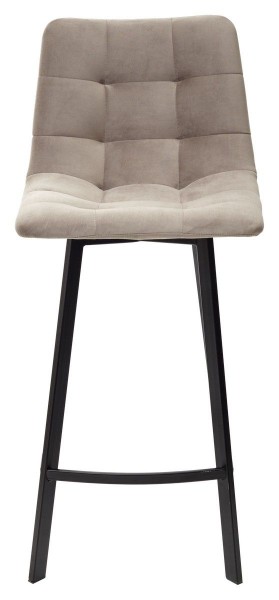 Полубарный стул CHILLI-QB SQUARE латте #25, велюр / черный каркас (H=66cm) М-City в Перми - perm.ok-mebel.com | фото