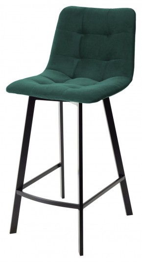 Полубарный стул CHILLI-QB SQUARE зеленый #19, велюр / черный каркас (H=66cm) М-City в Перми - perm.ok-mebel.com | фото