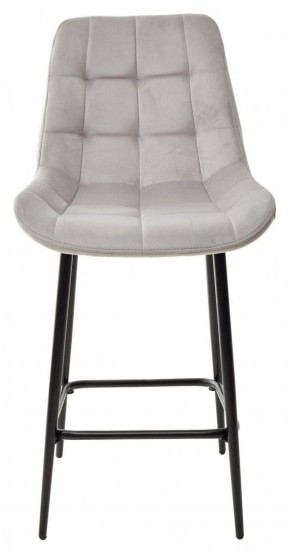 Полубарный стул ХОФМАН, цвет H-09 Светло-серый, велюр / черный каркас H=63cm М-City в Перми - perm.ok-mebel.com | фото 5
