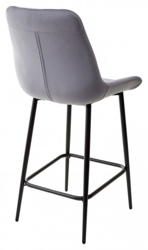 Полубарный стул ХОФМАН, цвет H-14 Серый, велюр / черный каркас H=63cm М-City в Перми - perm.ok-mebel.com | фото 5