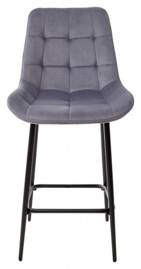 Полубарный стул ХОФМАН, цвет H-14 Серый, велюр / черный каркас H=63cm М-City в Перми - perm.ok-mebel.com | фото 7