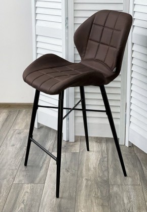 Полубарный стул MARCEL COWBOY-#800 темно-коричневый (H=65cm), ткань микрофибра М-City в Перми - perm.ok-mebel.com | фото 2