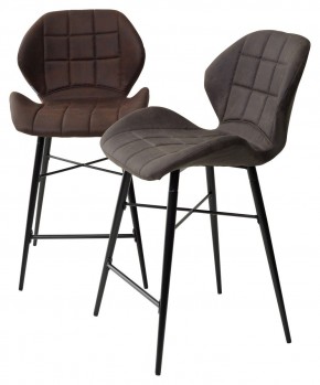 Полубарный стул MARCEL COWBOY-#800 темно-коричневый (H=65cm), ткань микрофибра М-City в Перми - perm.ok-mebel.com | фото 5