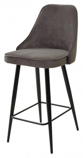 Полубарный стул NEPAL-PB ГРАФИТ #14, велюр/ черный каркас (H=68cm) М-City в Перми - perm.ok-mebel.com | фото