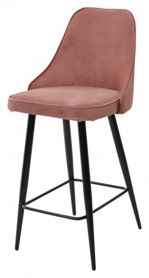 Полубарный стул NEPAL-PB РОЗОВЫЙ #15, велюр/ черный каркас (H=68cm) М-City в Перми - perm.ok-mebel.com | фото