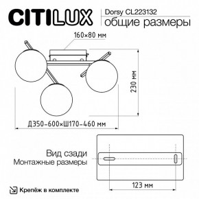 Потолочная люстра Citilux Dorsy CL223132 в Перми - perm.ok-mebel.com | фото 12