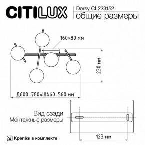 Потолочная люстра Citilux Dorsy CL223152 в Перми - perm.ok-mebel.com | фото 10