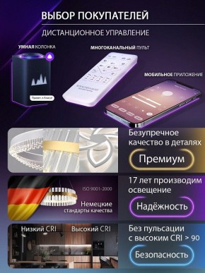 Потолочная люстра Natali Kovaltseva OLIMP LED SMART 84005 в Перми - perm.ok-mebel.com | фото 8
