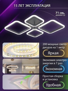 Потолочная люстра Natali Kovaltseva OPTI LED LAMPS 81108/2C в Перми - perm.ok-mebel.com | фото 5