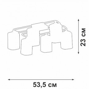 Потолочная люстра Vitaluce V3092 V3092-1/6PL в Перми - perm.ok-mebel.com | фото 4
