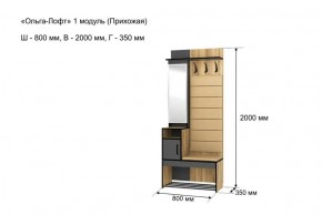 Прихожая "Ольга-Лофт 1" в Перми - perm.ok-mebel.com | фото 4