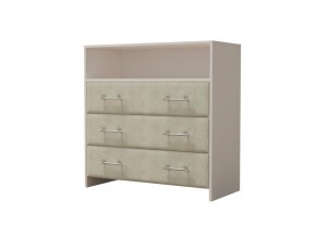 PROxSON Комод Varna (ЛДСП Белая+ткань Белый/Savana Milk (молочный)) 90x40 в Перми - perm.ok-mebel.com | фото 2