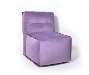 Прямое модульное бескаркасное кресло Комфорт (Фиолет велюр) в Перми - perm.ok-mebel.com | фото
