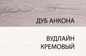 Шкаф 1D, OLIVIA, цвет вудлайн крем/дуб анкона в Перми - perm.ok-mebel.com | фото 3